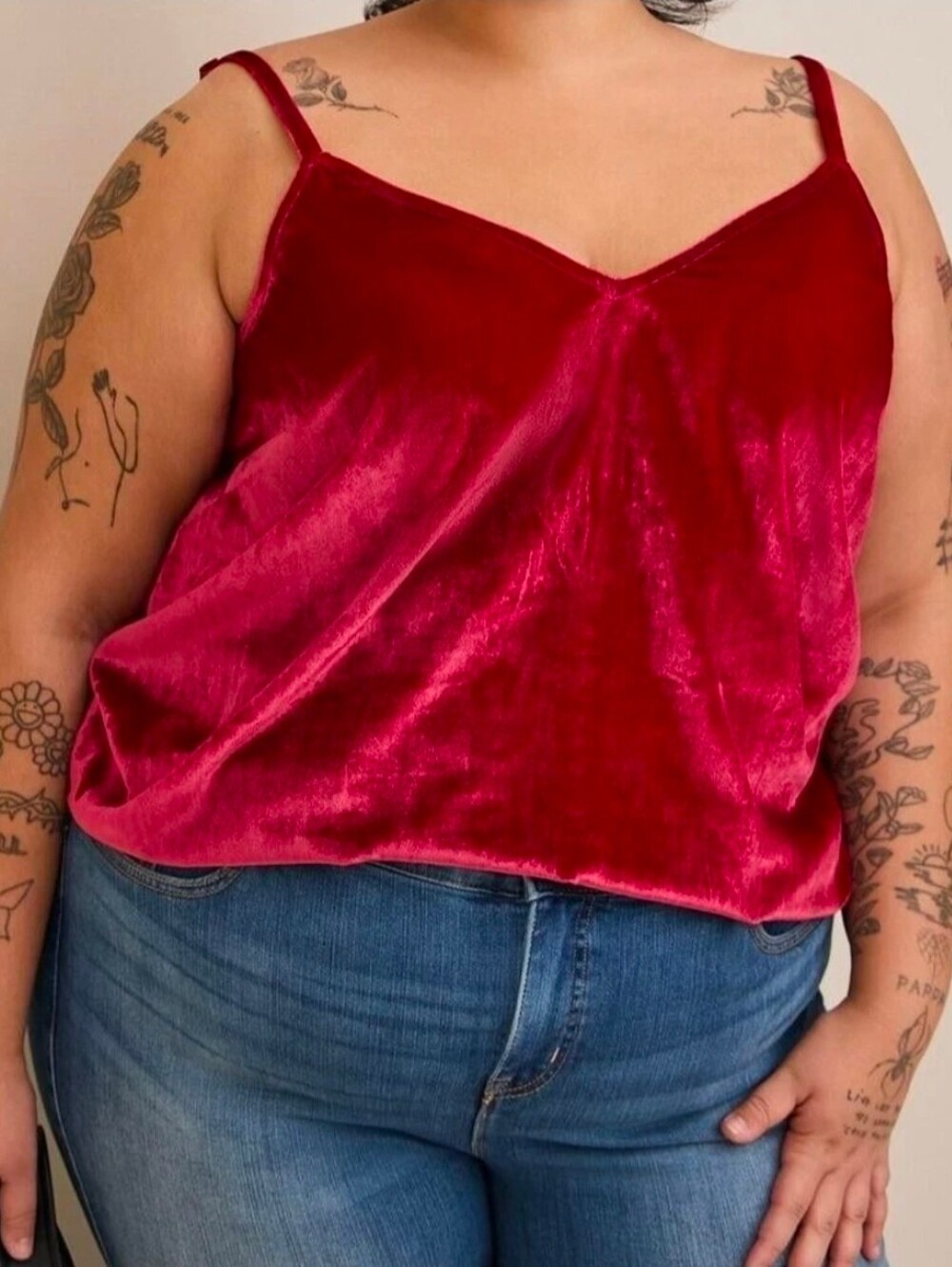 Torrid Sophie Velvet Swing Cami Size 4 = Size 26 NWT